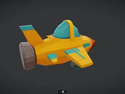 Spacecraft Jet aircraft plane 3dmodel 20 3D model