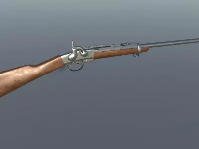 Smith Carabine Low-poly 3D model