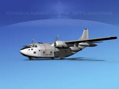 Fairchild C-123K Provider V01 3D model