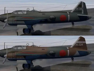 Mitsubishi G4M1 Betty 3D model