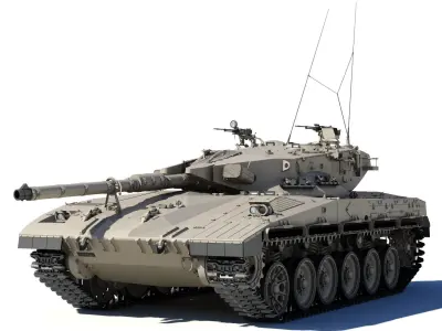 Merkava Battle Tank Mk1B 3D model