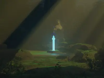 Master Sword concept 3D model