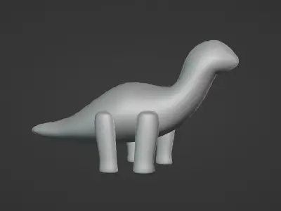 Inflatable Dinosaur Toy  3D model