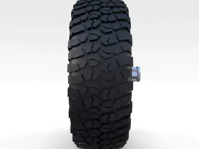 Toyota Land Cruiser FJ 40 Wheel 1 3D model