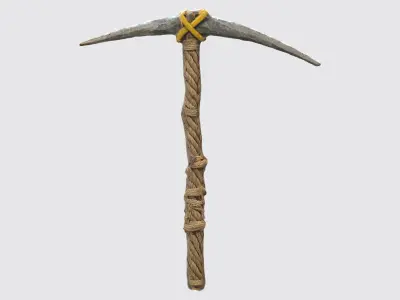 primitive pickaxe 3D model