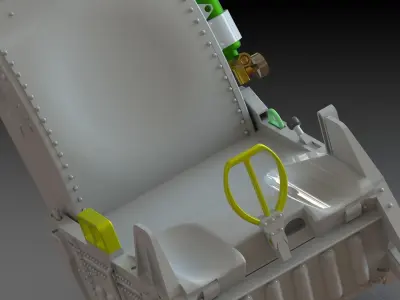 F16 A10 F15 F22 B1B B2 ejection Seat ACEII HD WORK Stl files 3D print model