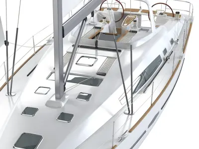 Beneteau Oceanis 50 Yacht 3D model