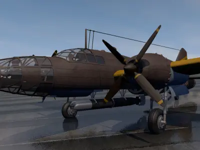 Mitsubishi Ki-67 Hiryu - aka Peggy 3D model