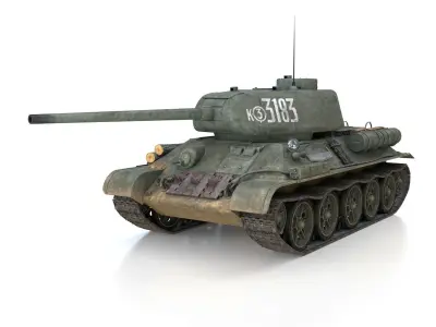 T-34 85 - Soviet medium tank - 3183 3D model