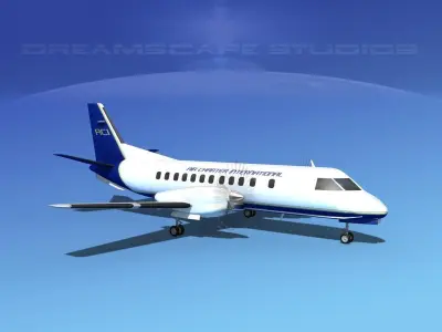 SAAB SF340 Air Charter Intl 3D model
