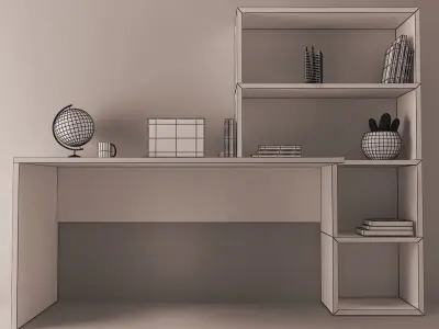 Study table Free 3D model buy