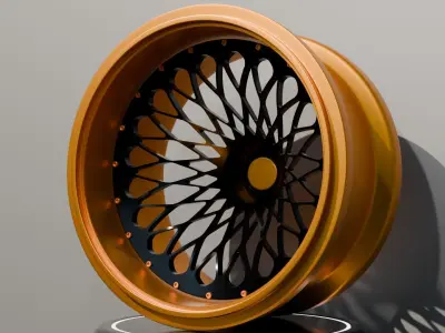 Sports car wheel  3D model