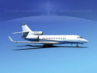 Dassault Falcon 7X V05 3D model