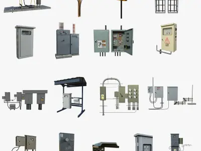 Industrial Electrical Collection 3D model