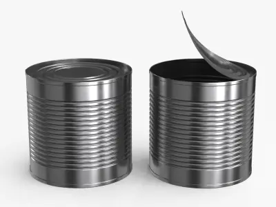 Tin Can v4 Low-poly 3D model