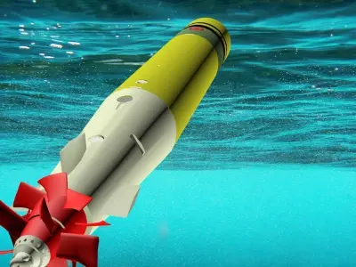 MK 46 LIGHTWEIGHT TORPEDO 3D model