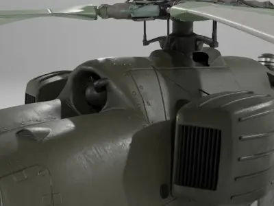 Mil Mi-24P Hind Free 3D model