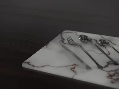 Klan cutlery set Free 3D model