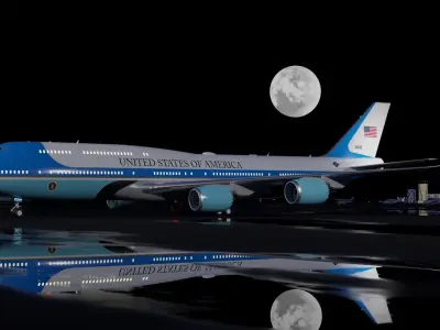 747-8 Airforce One 3D model