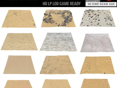 DESERT STONE PACK 3D model