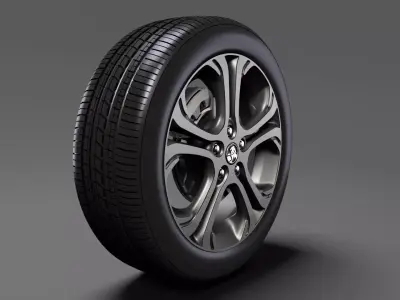 Holden Bolt EV wheel 2017 3D model