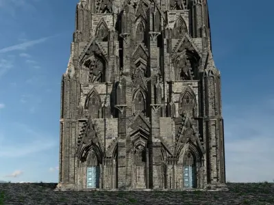 Victorian Gothic Facade 3D model