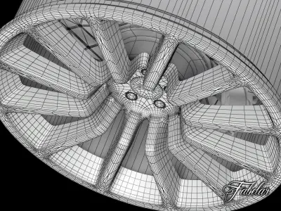 Aston Martin Vanquish rim 3D model