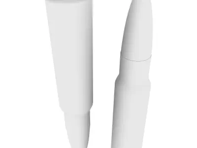 7 62x51 NATO Cartridge 3D model