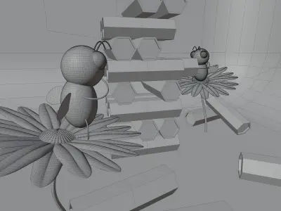 Bee Jenga Free 3D model
