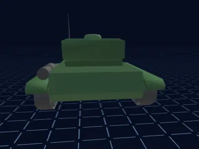 Militant Verdant Dominator - 3D Model of a Green Tank 3D print model