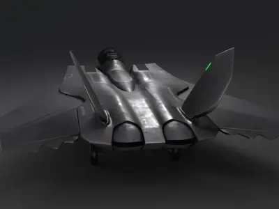 FAS-36 Vampire Next Generation Stealth Jet Low-poly 3D model