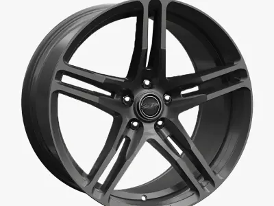 Carroll Shelby Wheel Company CS14 Wheel Gloss Gunmetal Mustang 3D model