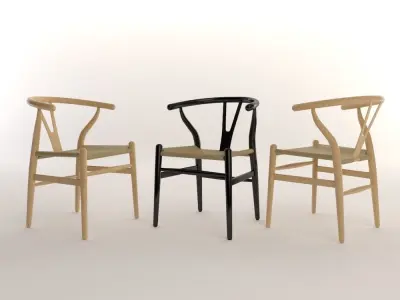 16 Low Poly Design Chairs Low-poly 3D model