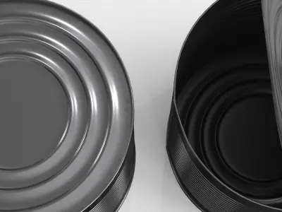 Tin Can v4 Low-poly 3D model