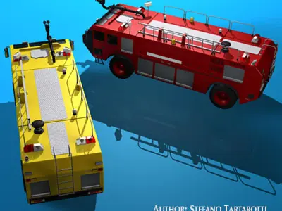 Airport firetruck 3D model