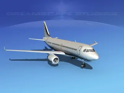 Airbus A319 Corporate 3 3D model