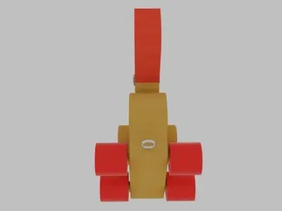 Duck Toy Low-poly 3D model