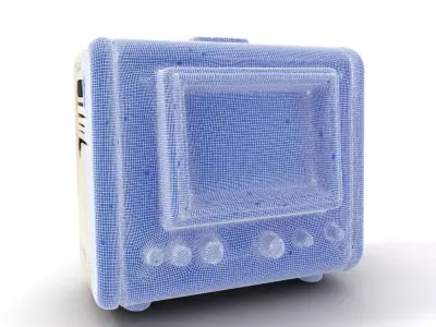 Vintage Military Oscilloscope Model Pack with Classic Design Low-poly 3D model