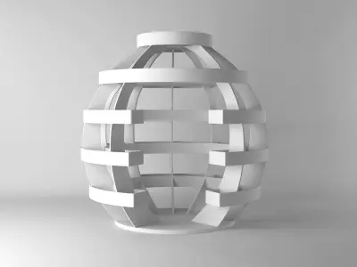 Planter grenade lamp 3D model