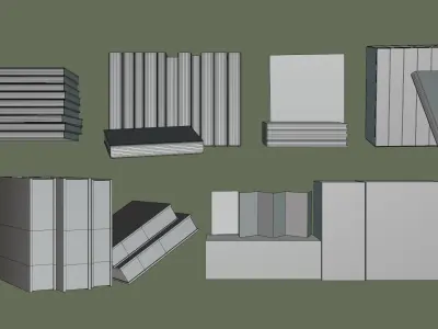 Classics Book Collection V2 Free low-poly 3D model