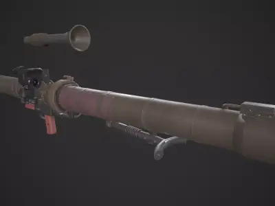  RPG-29 Vampir Low-poly 3D model