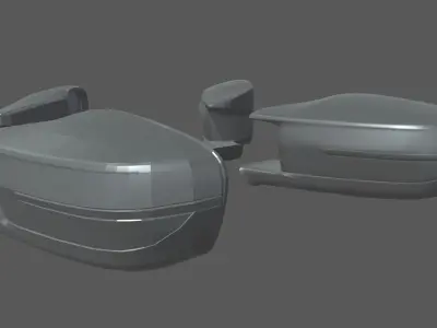  Car Mirror 06 Low-poly 3D model