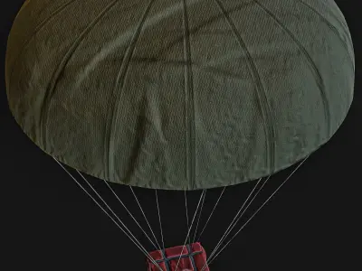 Airdrop Military Low-poly 3D model