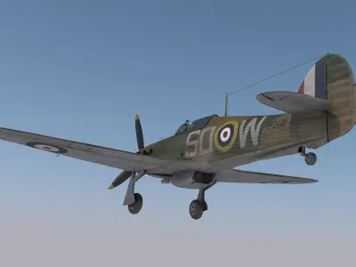 Hawker Hurricane MkI 3D model