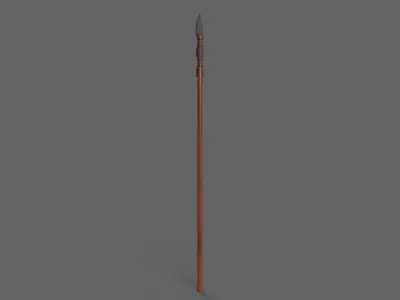 PBR Spear V3c Low-poly 3D model