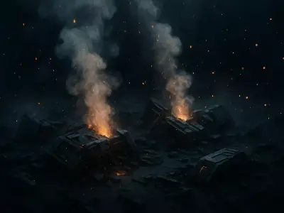 Debris04 Smoke and Sparks LowPoly LOD Low-poly 3D model