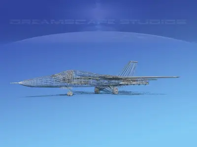 General Dynamics F-111 Aardvark V01 3D model