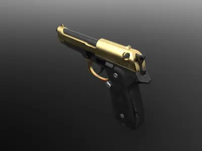 Modern weapon small set 3D model