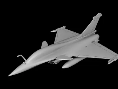 DASSAULT RAFALE Scale 1-48 Landing Mode Stl Files Print Ready  3D print model