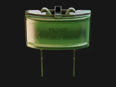 Claymore Mine Low-poly 3D model